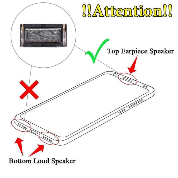 (Ny) 10 STK Ørehøyttaler for Nokia 2