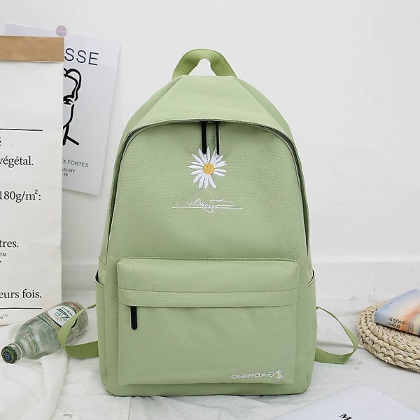 Liten Daisy Canvas Bag Ung Middle School Student Ryggsäck