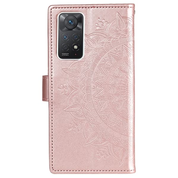 【YD】Xiaomi Redmi Note 11 Pro 5G Case Mandala Leather Rose Gold 70