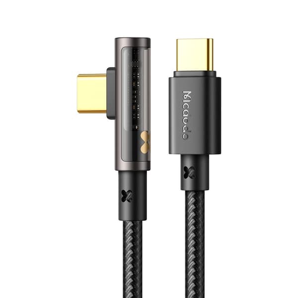 【YD】Mcdodo 1.8m 100W Hurtigladekabel USB-C/USB-C 90 Grader Svart 83