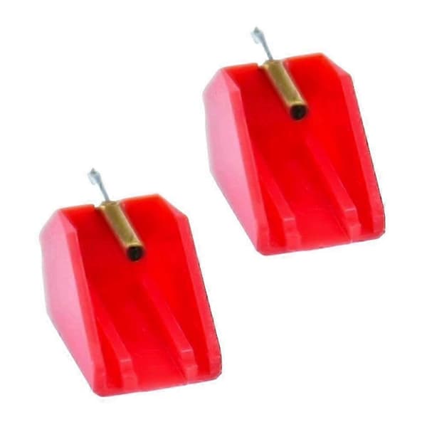 2 STK Erstatnings platespillerstift kompatibel med Technics P30 EPS30CS EPS24CS EPS25CS SLBD2 SLDD2 platespillerstift Red