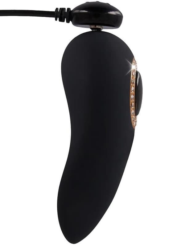 【YD】Cleopatra: Klitorisvibrator Svart ABS-plast, Polyuretan, Silikon