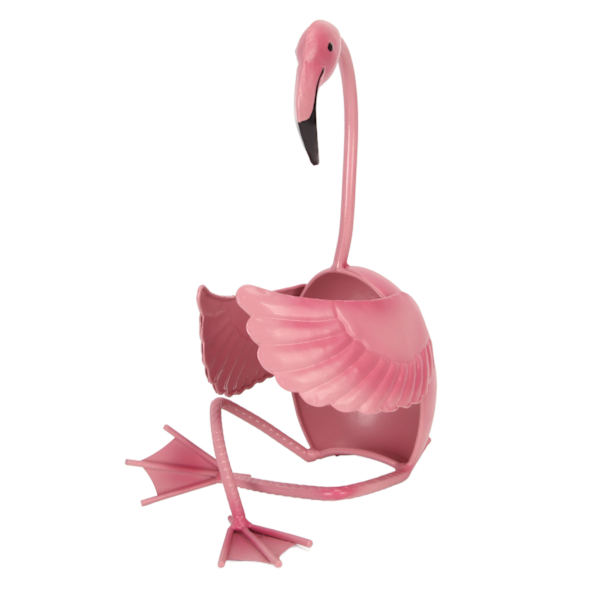 Flamingon Viiniteline - Rautainen Viinipidike Baaritiskiin, Keittiöön tai Ruokapöydän Koristeeksi