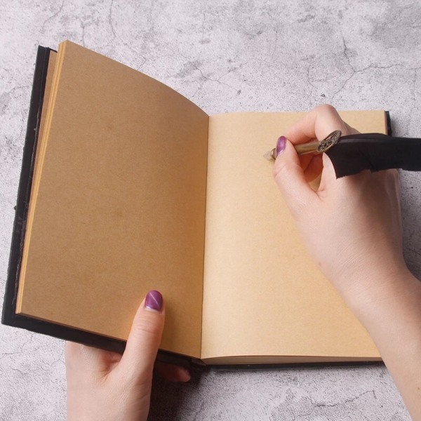 A5 Creativity Handgjord Magic Resin Cover Notebook red