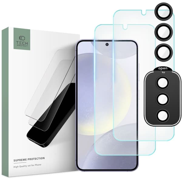 【YD】Tech-Protect Galaxy S24 3-PACK Näytönsuoja/Linssisuoja 60
