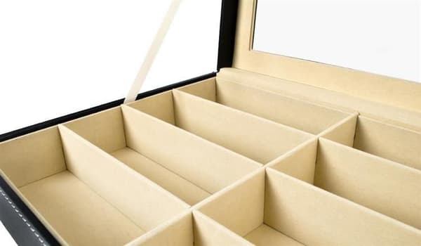 [YD] Brilleboks med 8 rum / Brilleopbevaring - Brilleopbevaring Sort