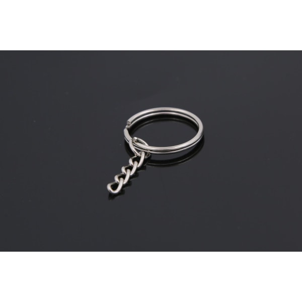 4-pack keyring choker 25mm silver