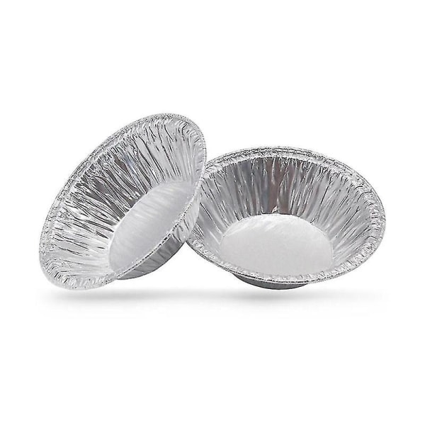 100 st engångs aluminiumfolie Form Mini Pan Pot