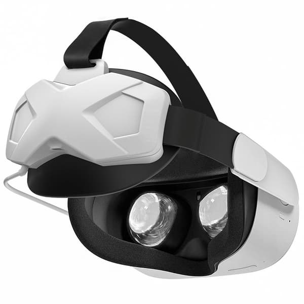 【YD】Oculus Meta/Quest 2 hodestropp med batteripakke, justerbar Elite-stropp 5000mAh hurtiglading forlenger 3 timer VR-spilletid, Quest 2 hode Elite-stropp A