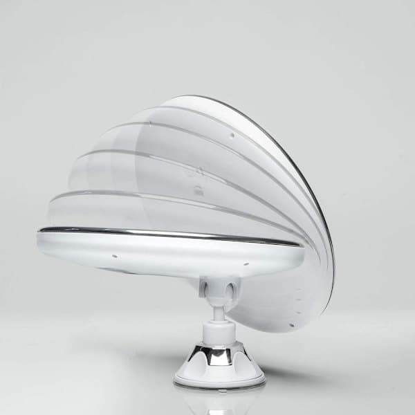 【YD】UNIQ Makeup Mirror with Suction Cup LED Light & 10x Magnification - White