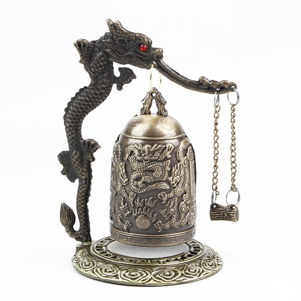 Fengshui Small Dragon Bell buddhistiska prydnader Meditationsdekor Style 1