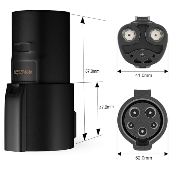 J1772 till Tesla Laddningsadapter