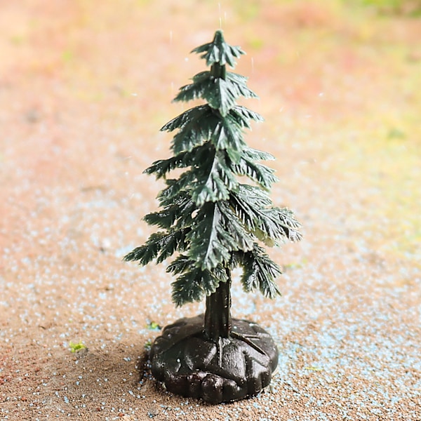 Miniatyr Juletre med Høy Simulering - Kunstig Modell for Bursdagskakedekorasjon & Mikrolandskaps Ornament
