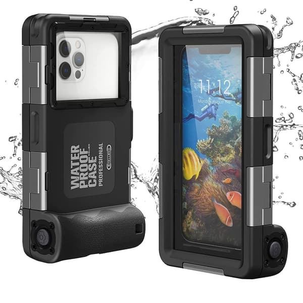 【YD】Tech-Protect IPX8 Universal Sukellus Vedenpitävä Kotelo Musta 430