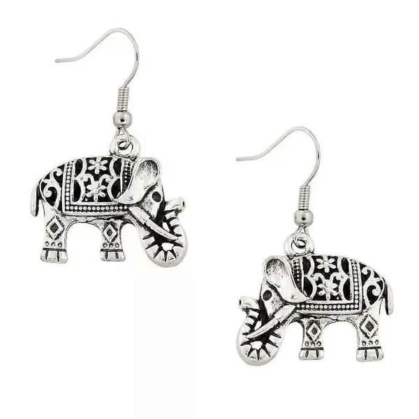 Elefant Charm Øreringe Elefant Moderigtige Øreringe Stammesmykker Brudepige Øreringe Gaver til hende Boho Øreringe