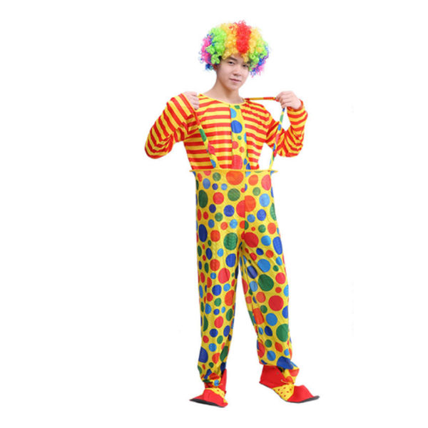 Voksen klovnekostumer til Halloween, jul, fødselsdage og fester - mænd og kvinder - performance kostumer Wire hoop clown