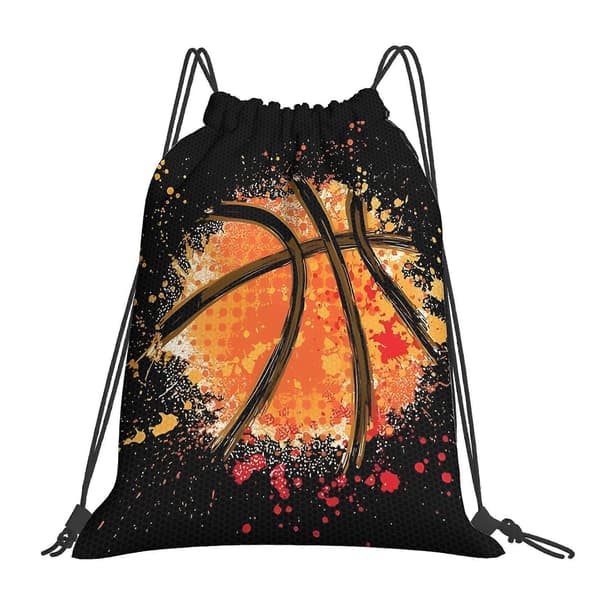 Orange Basketboll Dragskoväskor-Dwazs