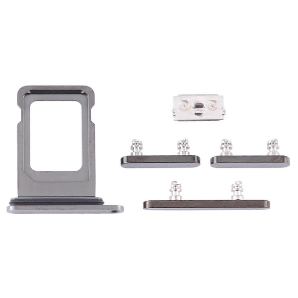 (Ny) SIM-kortskuff + sideknapper til iPhone 12 Pro Graphite