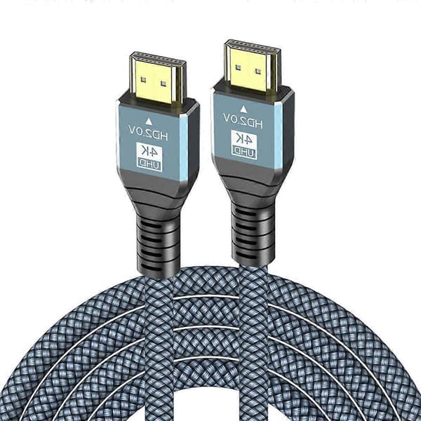 (Ny) 3m HDMI 2.0 Version 4K 60Hz HD-kabel Grey