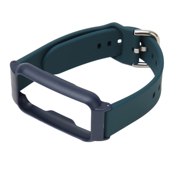 Justerbart 20mm Vattentätt Mjukt Silikon Armbandsur med Skal för OPPO Free i Midnattsblå + Blått Skal