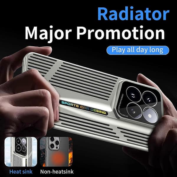 Blade Cooling PC Fuld Dækning Telefoncover Til Xiaomi 14 Pro Dark Purple