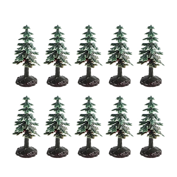 Miniatyr Juletre med Høy Simulering - Kunstig Modell for Bursdagskakedekorasjon & Mikrolandskaps Ornament