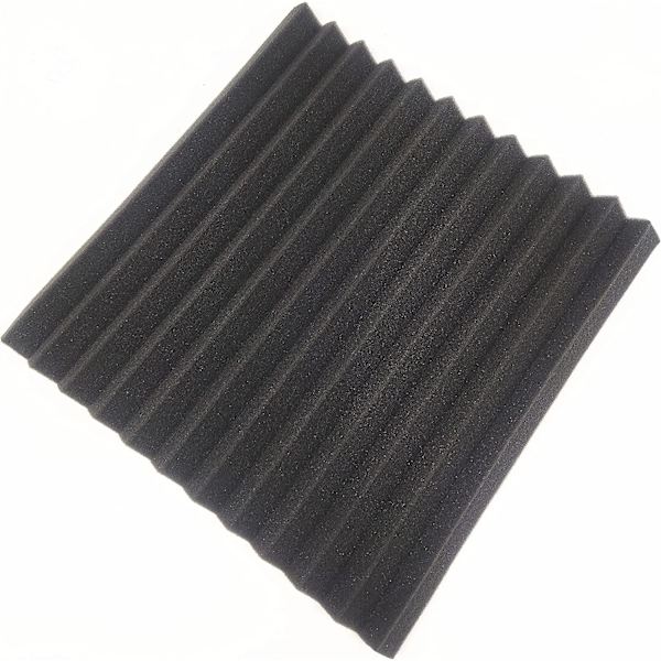 12st akustiska skumpaneler Ljudisoleringsstudio 30*30*2.5CMBlack black