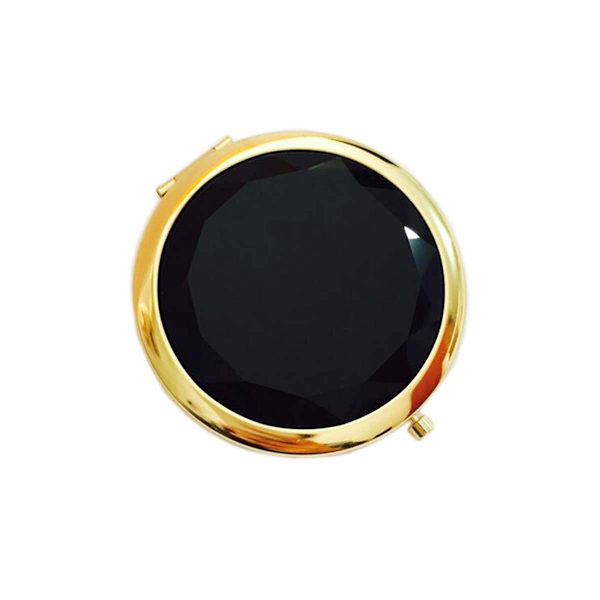 Kristall Sminkspegel Guld Silver Spegel Silver Svart Silver Black
