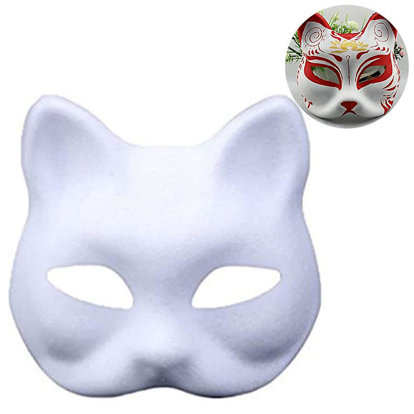 10 stycken Halloween-masker gjorda av plast A