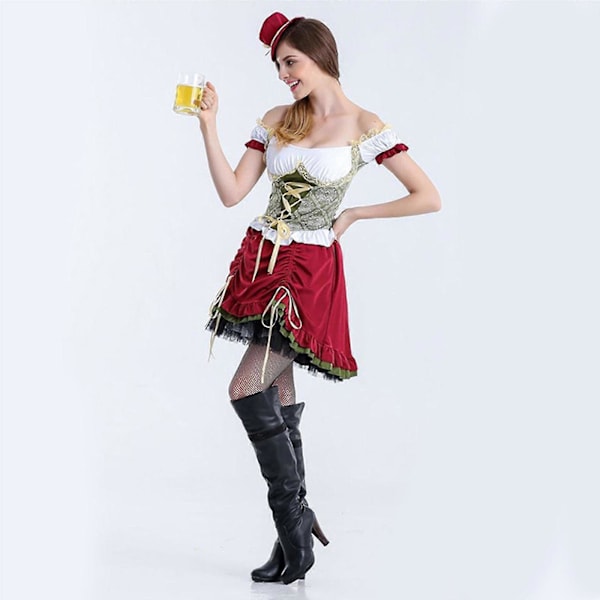 Oktoberfest-asut naisille, Halloween-karnevaali Baijerin teemajuhlat XL