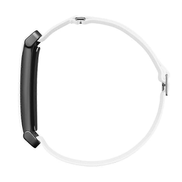 Kompatibel med Google Fitbit Air Fitness Tracker Band Spänne Design Elastisk Vävd Rem Justerbart Armband White
