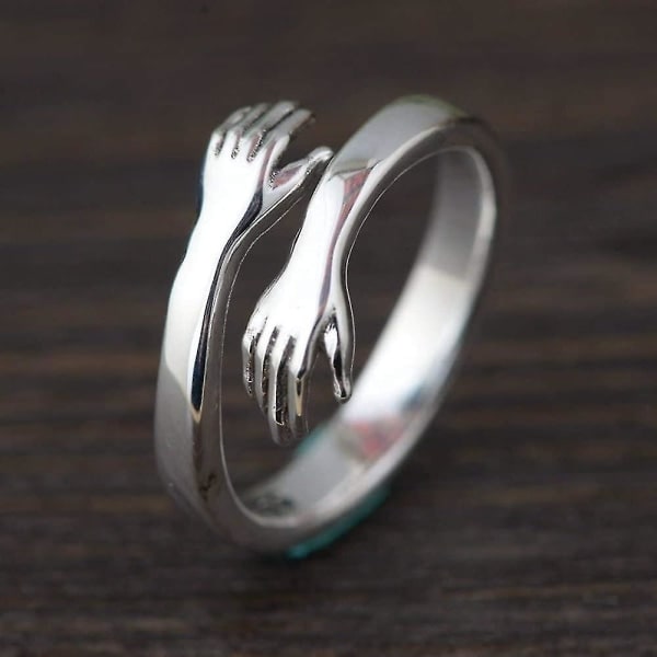 925 Sterling Silver Kramring För Par Kvinnor