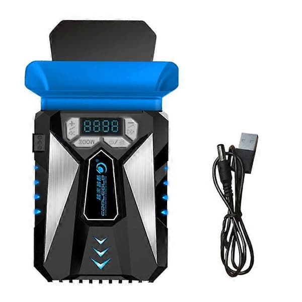 Ice Troll 5 COOLCOLD Bærbar Laptop Køleventilator Luftkøler Hastighedsjusterbar Højtydende Notebook Ventilator Køler Controller Svart
