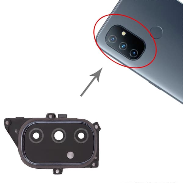 För OnePlus Nord N100 kameralinsskydd (blå) Blå