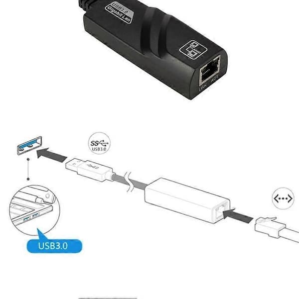 USB3.0 Extern Gigabit Nätverkskort Till RJ45