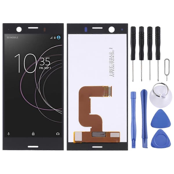 (Ny) OEM LCD-skærm til Sony Xperia XZ1 Compact med Digitizer Fuld Samling Black