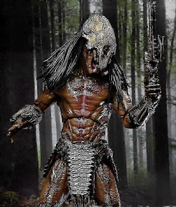 NECA Predator Feral Predator Samlarfigur - Mycket Detaljerad Filmreplika