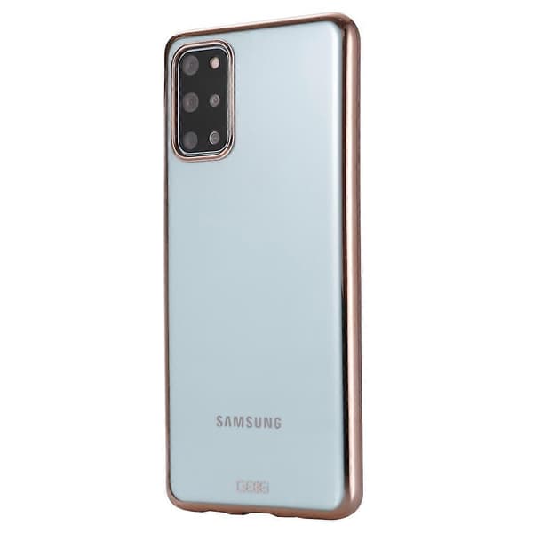(Ny) GEBEI Plätering TPU Stötsäkert Skyddsfodral För Galaxy S20+ Gold