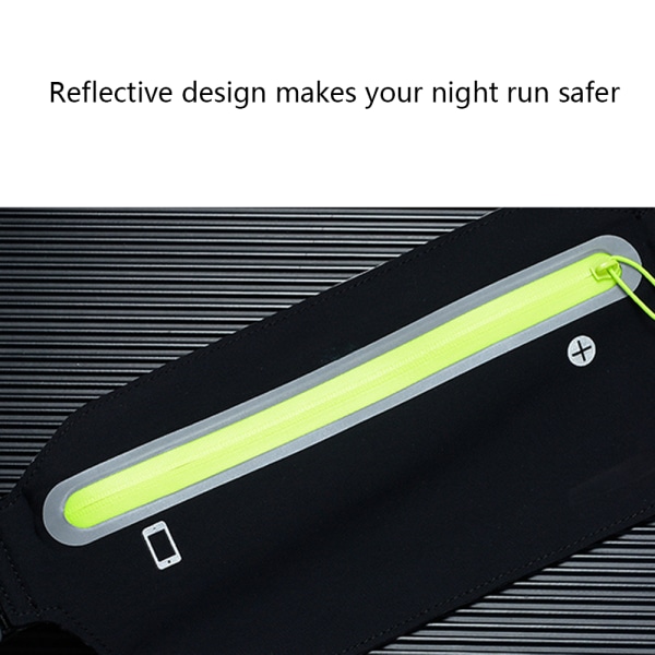 Running bag for women and men Reflective running bag orange