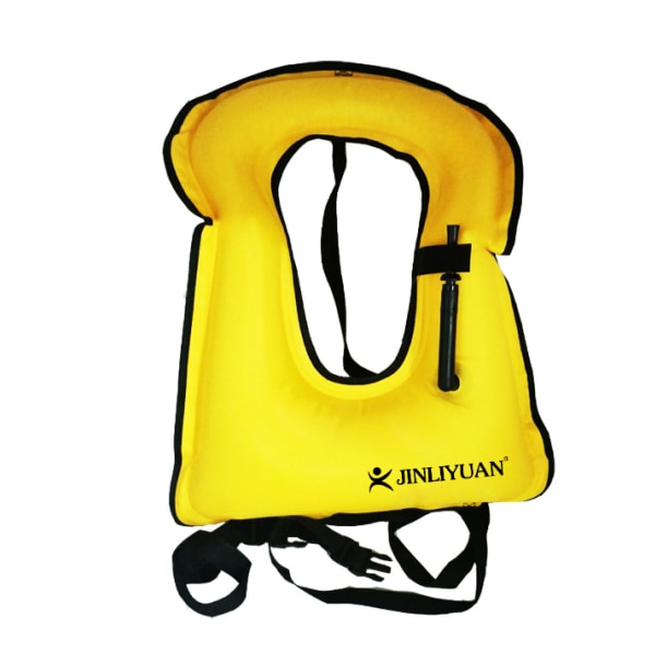 Lasten kannettava puhallettava pelastusliivi snorklausliivi yellow