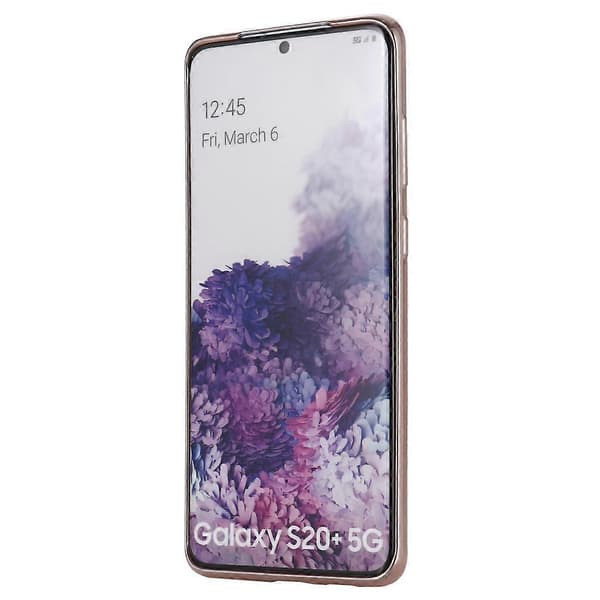 (Ny) GEBEI Plating TPU Støtsikkert Beskyttelsesdeksel Til Galaxy S20+ Gold