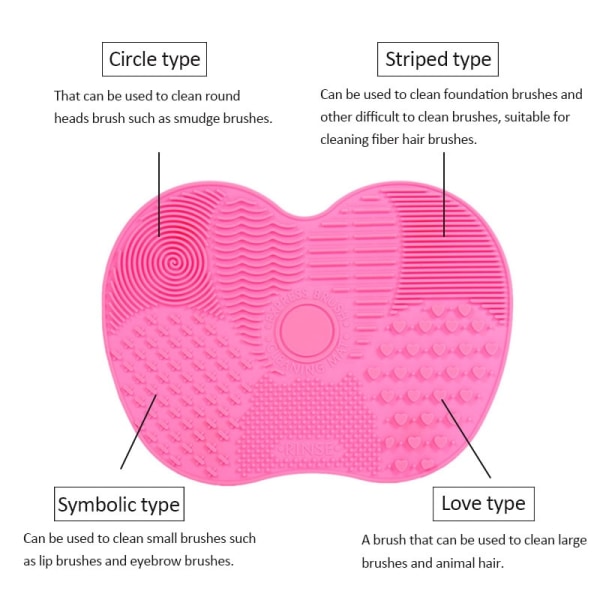 Nyaste silikonborstrengöringsprodukten rose red