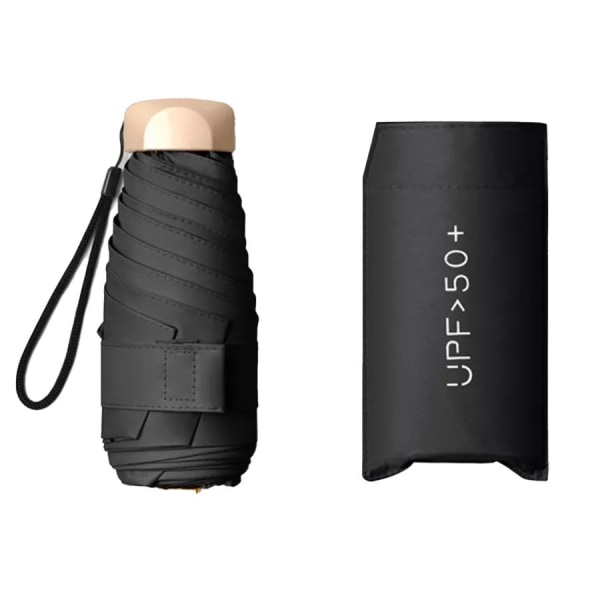 Miniparaply med UV-skydd - black