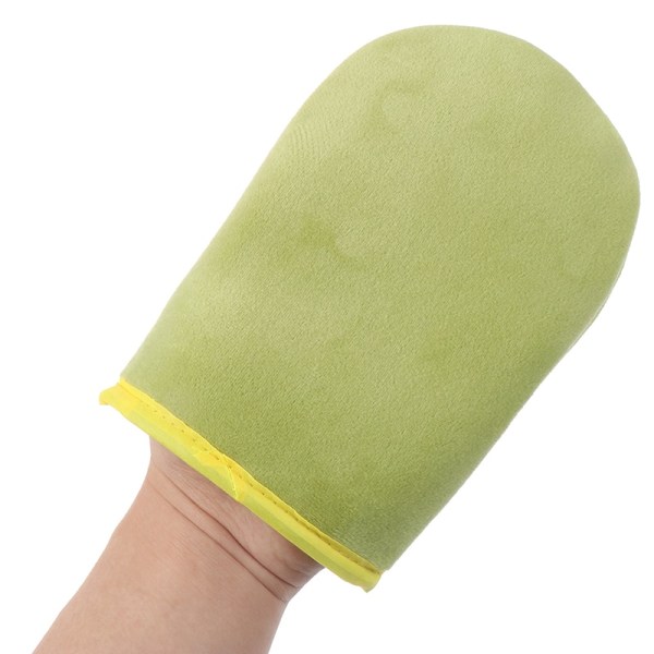Handskar för rengöring av ansikte och kropp green 1