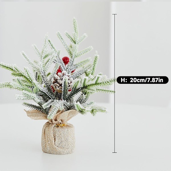 Liten Julgran för Skrivbord - Miniatyr Dekoration för Hemmets Julfirande