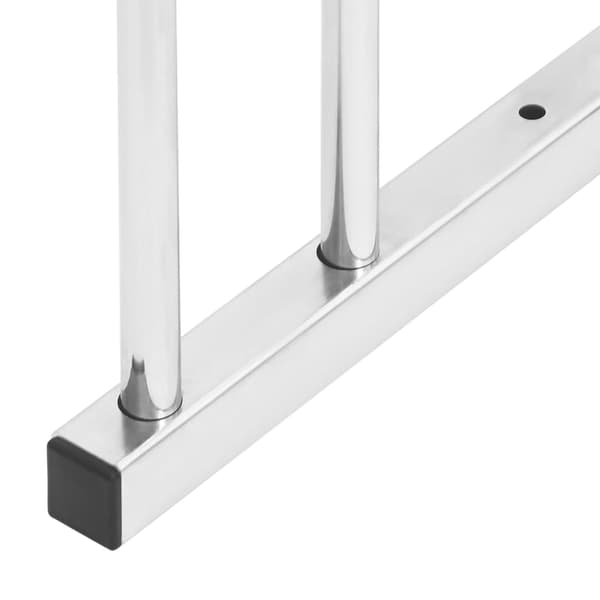 【YD】vidaXL Bicycle Rack for 6 Bikes Galvanized Steel Silver 6500
