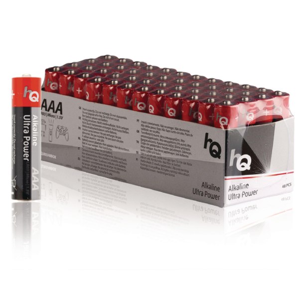 HQ Alkaline AAA-batterier 48-pakning
