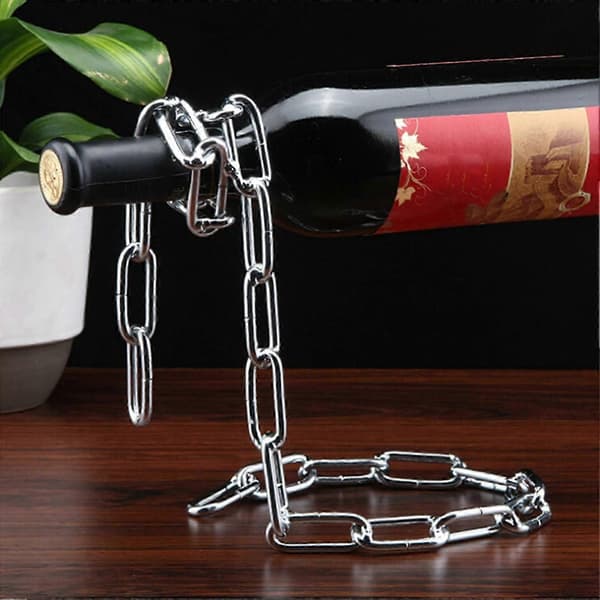 【YD】Simple Wine Rack for Bottle Tabletop Floating Wine Rack for Dining Table Wardrobe Shelf Metal