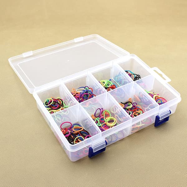 [YD]3-pack Plastic Storage Box - 20*13.5*4.5CM - Divided Box Plastic Box Storage for Crafts Jewelry Beads