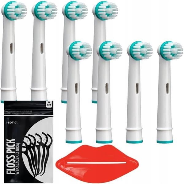 8x Replacement Ortho Care Toothbrush Tips